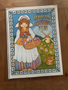 Miriam B. Loo's Worlds of Cooking Fun for Children vintage cottagecore cookbook - Picture 1 of 6