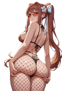 Monika Doki Doki Literature Vinyl Car Decal Sticker 7" Weatherproof - Picture 1 of 4