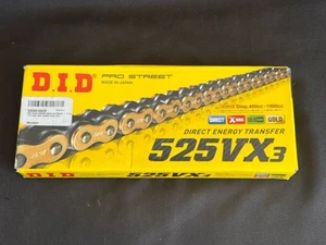 D.I.D. Direkte Energieübertragungskette 525VX3 112L GOLD/SCHWARZ 525VX3G112FB - Bild 1 von 4