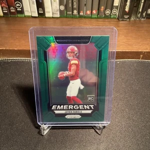 2024 Prizm Emergent Jayden Daniels #2 Green Prizm RC - Picture 1 of 2