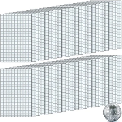 Azulejos de espejo discoteca autoadhesivos azulejos de mosaico para proyectos de artesanía hágalo usted mismo, 5 x 5 m... Foto 1 de 4