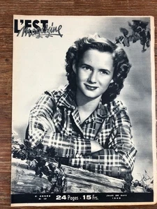 Revue L'EST MAGAZINE (Lorraine) Année 1949  Cov. MARY FRANCE ( Debbie ) REYNOLDS - Picture 1 of 1