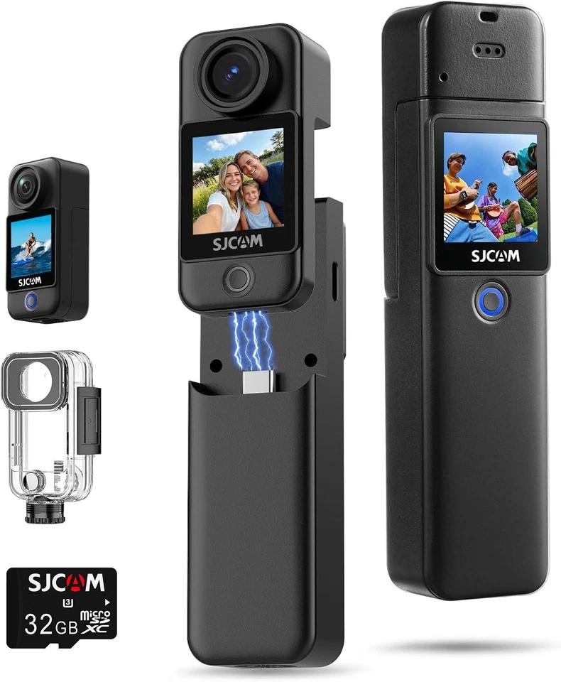 SJCAM C300 Pocket Action Camera 4K,7Hour Power, 6-Axis Stabilization, Dual-Touch - Image 1 of 4