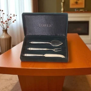 Towle Set of 4 Cheese Knives In Original Box  - Picture 1 of 5