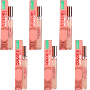Colors Rose Intenso by Benetton Women 6 Pack of EDP Spray 2.04oz (6x0.34oz) New - Picture 1 of 1