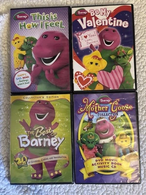 Barney the Dinosaur DVDS This is How I Feel, Valentine, Best Of & Mother Goose - Image 1 of 2