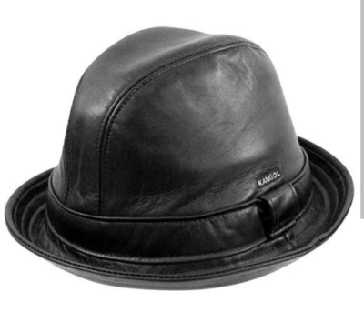 ~ KANGOL кожаный игрок шляпа ~ размер L ~ - Изображение 1 из 4