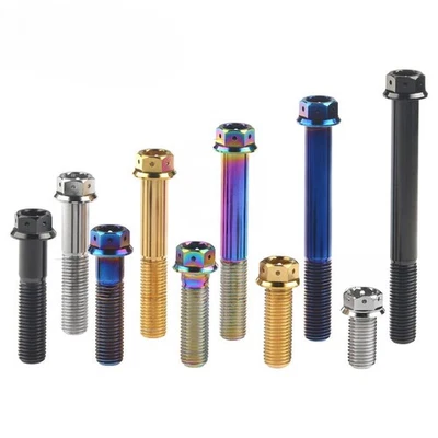 Ti Alloy Bolt M10 Flange Head Hex Screw 20/25/30/35/40/45/50/55/65/70/75/80/90mm - Image 1 of 4