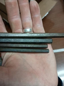 4 Vintage Allen Brand Hex Key Wrenches Made In USA 2 5/16" & 2 1/4" - Picture 1 of 2