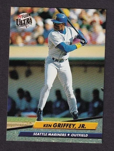 1992 Fleer Ultra Baseball card #123 Seattle Mariners Ken Griffey Jr - Picture 1 of 2