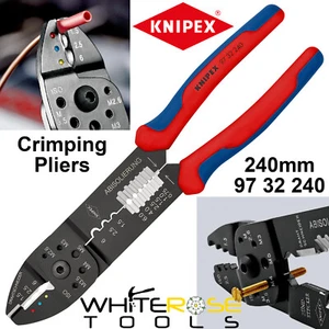 Knipex Terminal Crimping Pliers Tool 240mm Wire Stripper Screw Cutter 97 32 240 - Picture 1 of 5