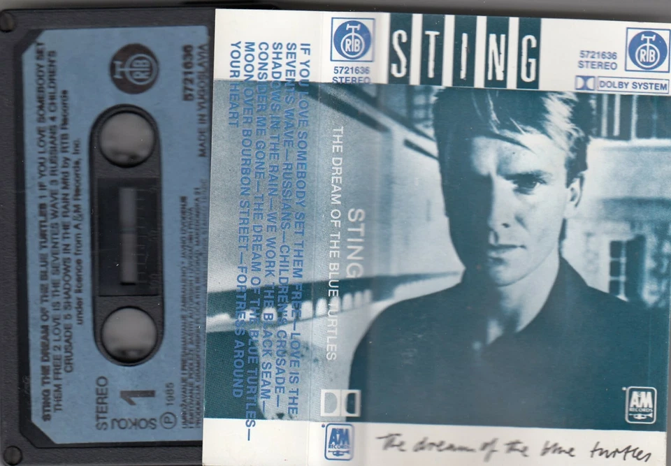 STING THE DREAMOF THE BLUE TURTLES CASSETTE TAPE YUGOSLAVIA - Image 1 of 1