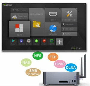 ZIDOO Z10 Pro 4K HDR Dolby Vision Android TV Box 3.5" HDD NAS Reproductor multimedia WiFi - Imagen 1 de 9