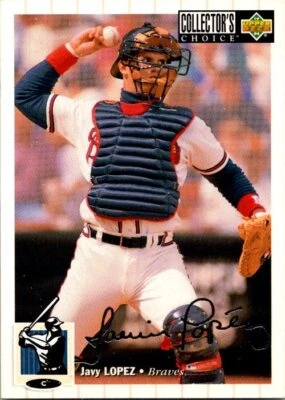 1994 Collector's Choice #178 Javy Lopez Silver Signature - Image 1 of 2