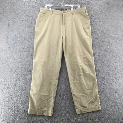 Pantalones chinos Horny Toad para hombre 38 beige mezcla de algodón tiro medio frente plano cremallera mosca Foto 1 de 4