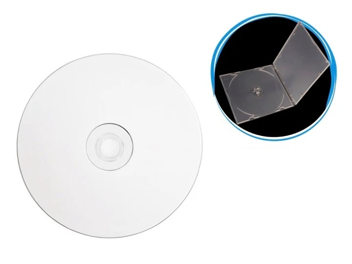 3-PK 50GB BD-R White Inkjet HUB Printable Dual Double Layer Blu-Ray Blank Disc - Image 1 of 1