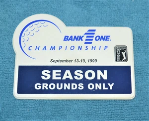 1999 Bank One Championship Senior PGA Tour Season badge - Tom Watson wins - Picture 1 of 2