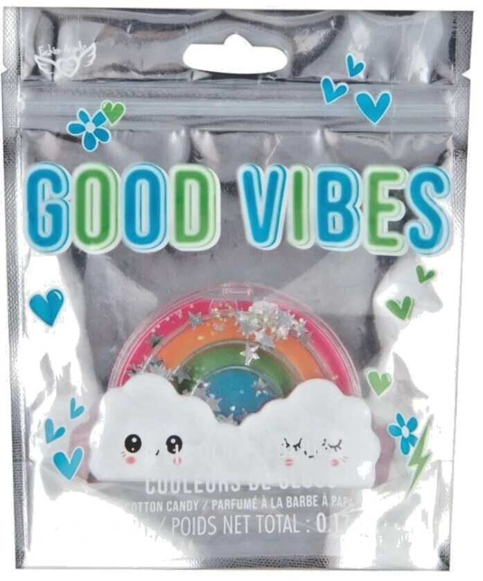 NEW NIB 'Good Vibes' Rainbow 6 color Lip Gloss FREE SHIPPING - Image 1 of 1