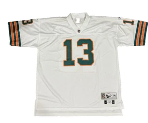 Dan Marino Size 2XL #13 Miami Dolphins NFL 90s Sewn Authentic Reebok Jersey Mens - Picture 1 of 15