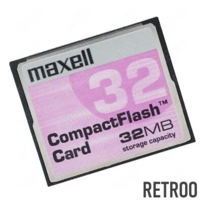 Maxell CompactFlash 32MB CF Type I Memory Card Cameras/PDA's Retroo - Image 1 of 2