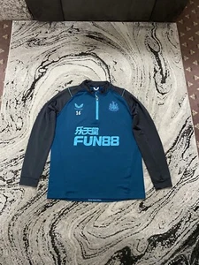 Newcastle United FC Match Worn Player Issue #16 1/4-Reißverschluss Trainingstop Größe Medium - Bild 1 von 13