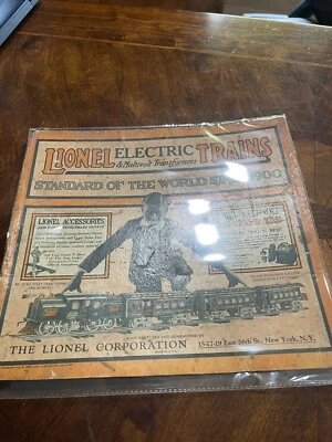 Lionel electric trains and multivolt transformer box topper cut out adv 1923 - Image 1 of 4