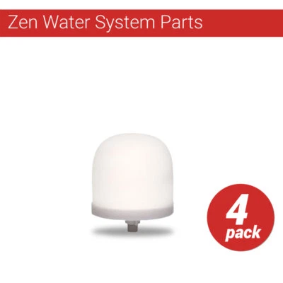 Zen Water System Replacement Ceramic Dome Water Filter 0.5 to 1 micron 4 pack  - Image 1 of 2