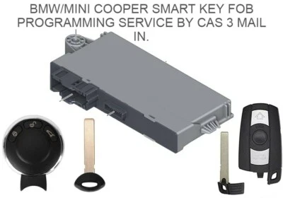 BMW/MINI COOPER CAS 3 KEY PROGRAMMING MAIL IN SERVICE E88 E90 E60 E63 and more!  - Image 1 of 4
