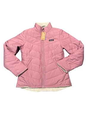 Chaqueta Patagonia Niñas Reversible Flor Nieve Nueva con Etiquetas Talla Grande Verbena Púrpura Foto 1 de 4