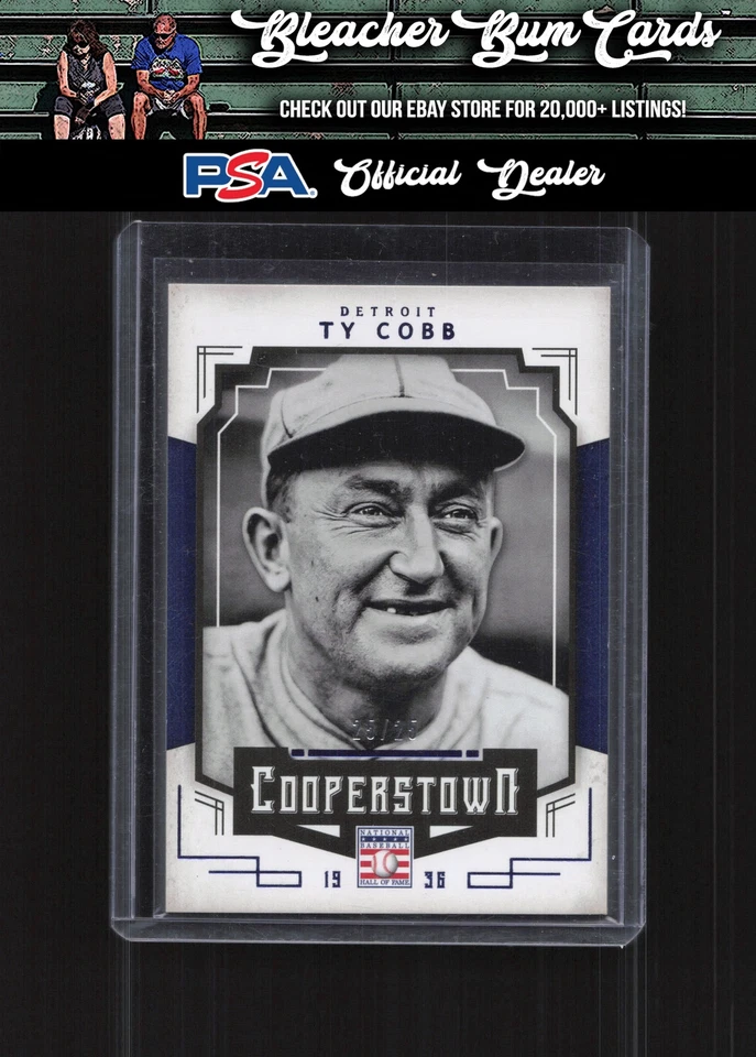 2015 Panini Cooperstown 96 Ty Cobb HOF Chronicles Blue #/25 - Image 1 of 2