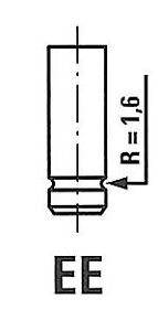 FRECCIA R4928/RCR Einlassventil für RENAULT TRUCKS MIDLINER Ø45mm-Teller