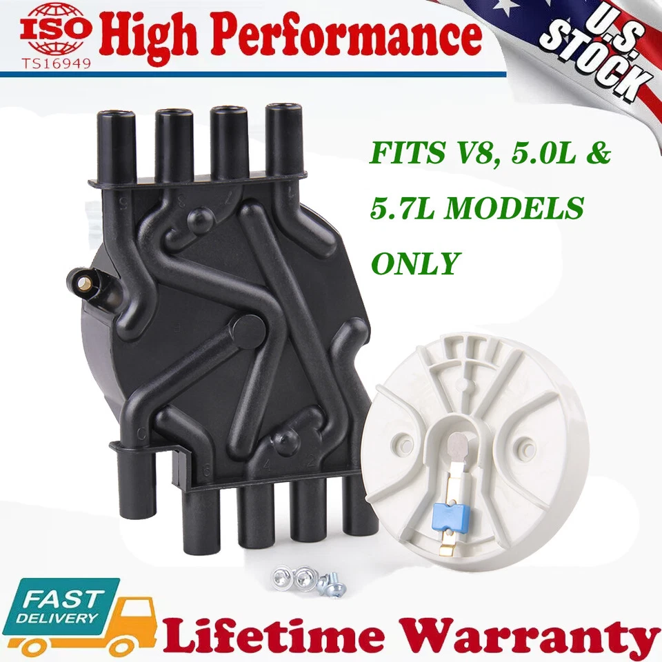 1X Distributor Cap with Rotor kits For GMC C1500 C2500 C3500 K1500 K2500 K3500 - Image 1 of 4