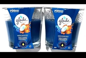 Glade Volcanic Coconut Cove Candle 2 Pack Limited Edition 3.4 oz Discontinued - Picture 1 of 1