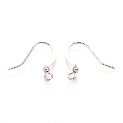 50 Ganci Orecchini Colore Argento SENZA NICKEL 15 Mm - Creazione Perla - Immagine 1 di 3