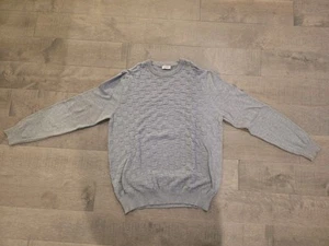 Balenciaga Check Textured Sweater Made in France L - Picture 1 of 8