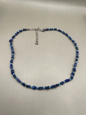 Jay King DTR Mine Finds Signed Lapis Turquoise Beaded 18-20.5” Collar Necklace - Image 1 of 4