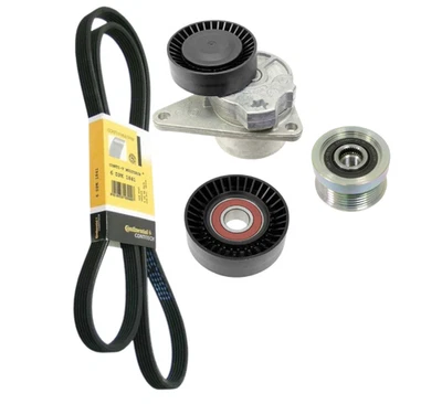 Drive Belt + Idler Pulley + Tensioner + Alternator Pulley for VOLVO S60 V70 XC70 - Image 1 of 4