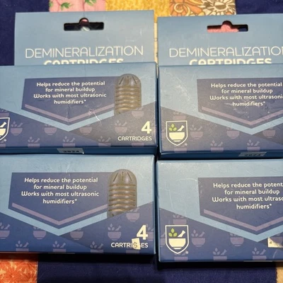 (4) 4- Packs Demineralization Cartridge for Ultrasonic Humidifiers NEW - Image 1 of 3
