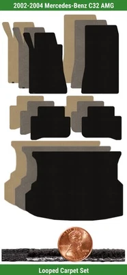 Juego de alfombrillas clásicas personalizadas para Mercedes C32 AMG '02-04 (5 piezas) #Y0L Foto 1 de 4