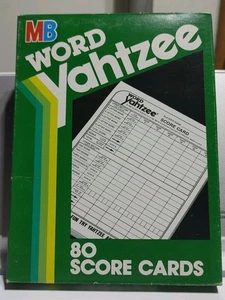 Neu Vintage Wort Yahtzee 80 Ersatz Score Karten versiegelt Neu aus altem Lagerbestand - Bild 1 von 6