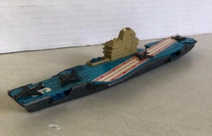 Vintage Tootsietoy Aircraft Carrier Military Navy Ship Boat Vintage Made In USA - Picture 1 of 7