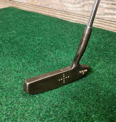 Spalding TPM 3 Putter Designed By TP Mills 35" Long Fluted Steel Right Handed - Image 1 of 4