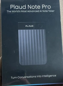 PLAUD NOTE PRO -SEALED- THE WORLD’S MOST ADVANCED AI NOTE TAKER 64GB BLACK - Picture 1 of 2