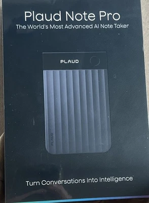 PLAUD NOTE PRO -SEALED- THE WORLD’S MOST ADVANCED AI NOTE TAKER 64GB BLACK - Image 1 of 2