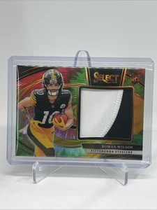 2024 Panini Select - Jumbo Rookie Swatch Roman Wilson #JRS-RWN Tie-Dye Prizm /25 - Picture 1 of 2