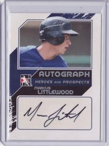 2011 ITG Heroes Prospects Close Up Autograph Silver Marcus Littlewood 1/190 Auto - Image 1 of 1