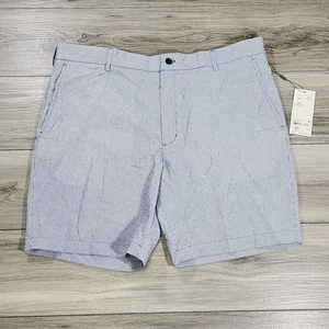 Walter Hagen Golf Shorts Men's 40 Blue Clubhouse Seersucker 9" New - Picture 1 of 9