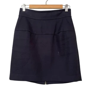 Minifalda lápiz Phillip Lim azul marino para mujer 6 Preppy oscura academia oficina  - Imagen 1 de 9