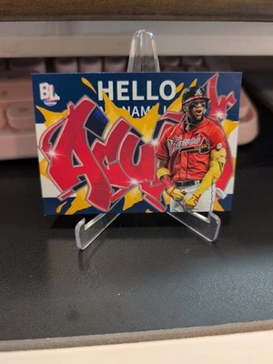 2023 Topps Big League Roll Call Wildstyle Edition Braves Ronald Acuna Jr.  - Image 1 of 2