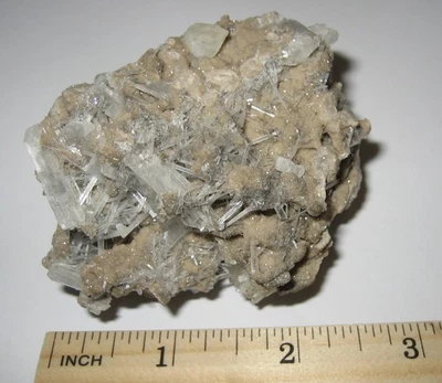 2.5" RARE! NATURAL ROUGH CELESTITE CRYSTAL MINERAL CLUSTER FROM OHIO, USA 245.6g - Image 1 of 4